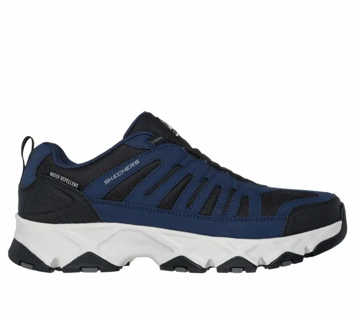 Skechers Relaxed Fit Crossbar 8211 Cedar Navy Black Men Athletic Sneakers