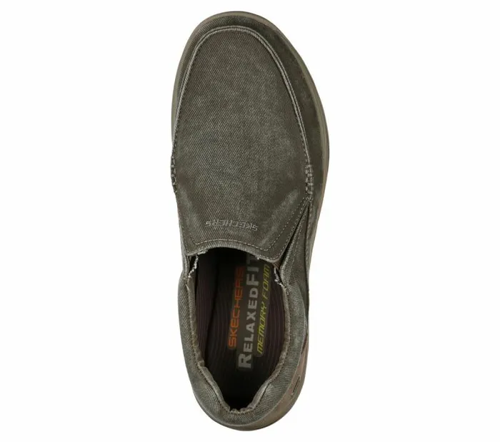 Skechers Relaxed Fit Expected 8211 Avillo Khaki Men Casual Sneakers Skechers Relaxed Fit Expected 8211 Avillo Khaki Men Casual Sneakers