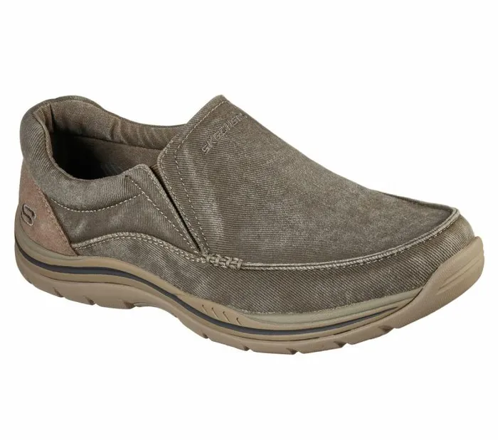 Skechers Relaxed Fit Expected 8211 Avillo Khaki Men Casual Sneakers Skechers Relaxed Fit Expected 8211 Avillo Khaki Men Casual Sneakers
