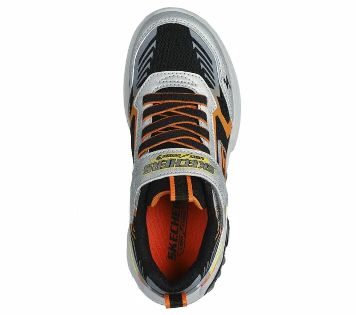 Skechers SLights Light Storm 30 Silver Black Kids Athletic Shoes and Sneakers Skechers SLights Light Storm 30 Silver Black Kids Athletic Shoes and Sneakers