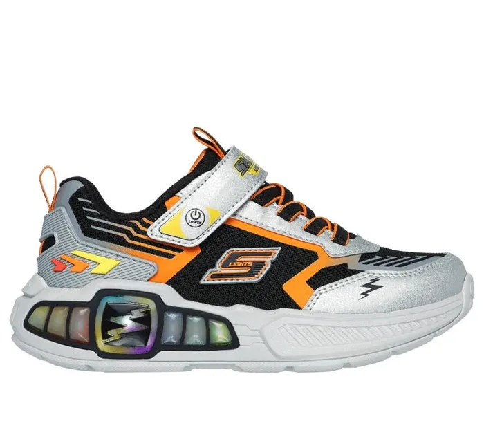 Skechers SLights Light Storm 30 Silver Black Kids Athletic Shoes and Sneakers Skechers SLights Light Storm 30 Silver Black Kids Athletic Shoes and Sneakers
