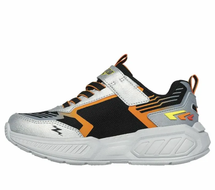 Skechers SLights Light Storm 30 Silver Black Kids Athletic Shoes and Sneakers Skechers SLights Light Storm 30 Silver Black Kids Athletic Shoes and Sneakers