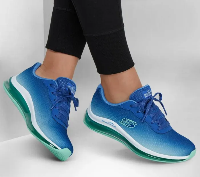 Skechers SkechAir Element 20 Navy Aqua Women Athletic Sneakers Skechers SkechAir Element 20 Navy Aqua Women Athletic Sneakers