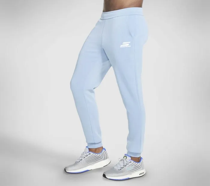 Skechers Skech Cloud Elevate Jogger White Blue Men Bottoms Skechers Skech Cloud Elevate Jogger White Blue Men Bottoms