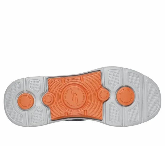 Skechers Skechers Slipins Arch Fit 20 8211 Simplicity 2 Charcoal Orange Men Athletic Sneakers