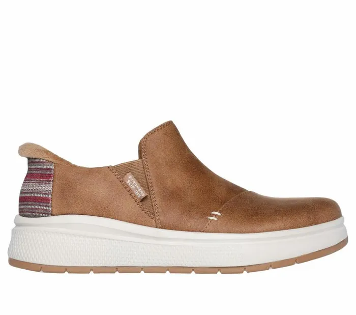 Skechers Skechers Slipins BOBS Skip Cute Wave Chestnut Women Casual Sneakers