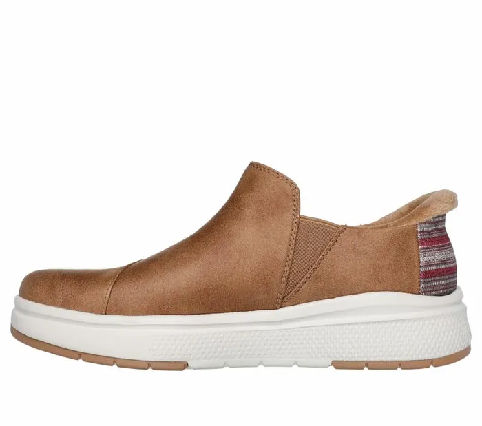 Skechers Skechers Slipins BOBS Skip Cute Wave Chestnut Women Casual Sneakers