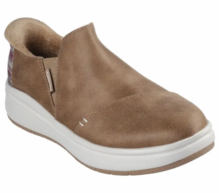 Skechers Skechers Slipins BOBS Skip Cute Wave Chestnut Women Casual Sneakers