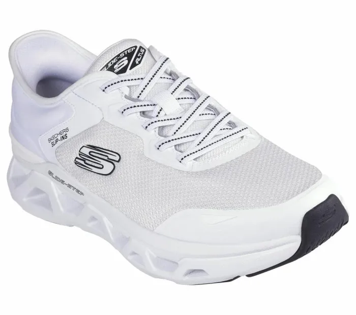 Skechers Skechers Slipins GlideStep Altus 8211 Turn Out White Black Men Athletic Sneakers