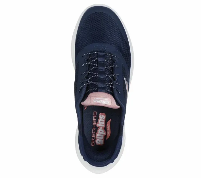 Skechers Skechers Slipins GO WALK Anywhere 8211 Vivi Navy Pink Women Athletic Sneakers