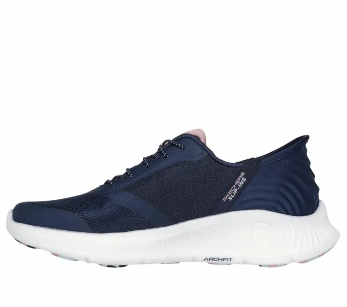 Skechers Skechers Slipins GO WALK Anywhere 8211 Vivi Navy Pink Women Athletic Sneakers