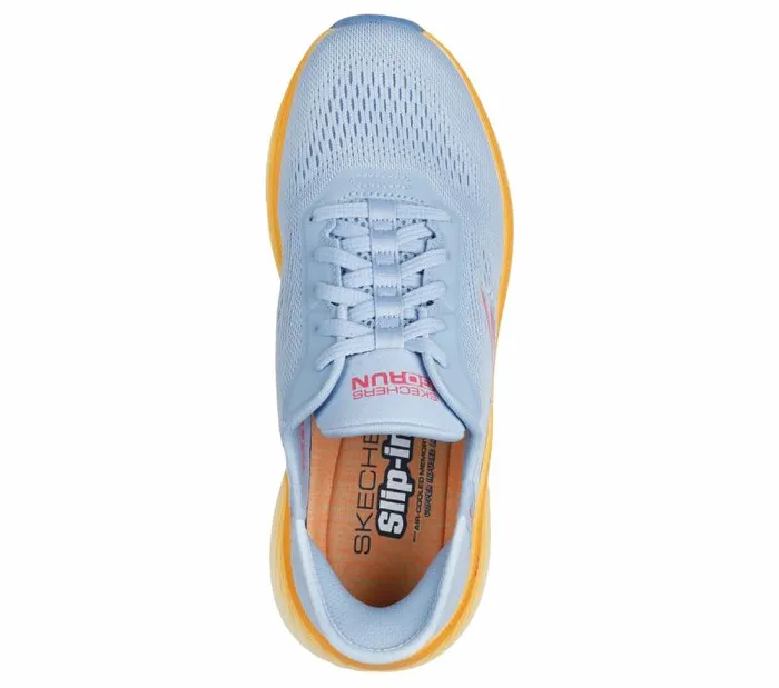 Skechers Skechers Slipins Max Cushioning Elite 20 Blue Orange Women Athletic Sneakers