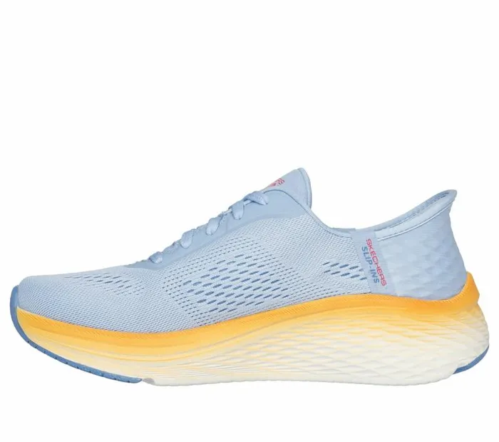 Skechers Skechers Slipins Max Cushioning Elite 20 Blue Orange Women Athletic Sneakers