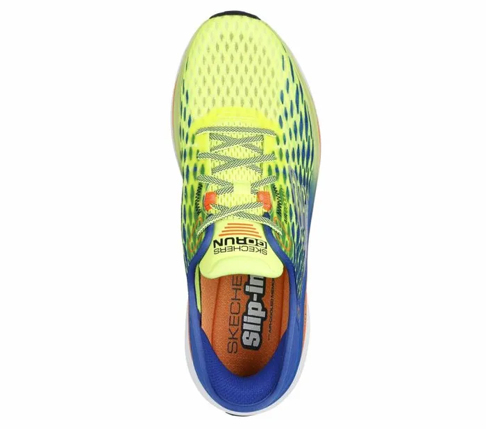 Skechers Skechers Slipins Max Cushioning Propulsion 8211 Vitality Yellow Blue Men Athletic Sneakers