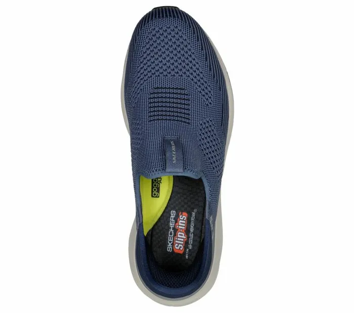 Skechers Skechers Slipins RF Bogdin 8211 Arlett Blue Navy Men Casual Sneakers
