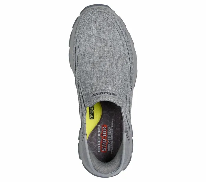Skechers Skechers Slipins RF Respected 8211 Garville Gray Men Casual Sneakers