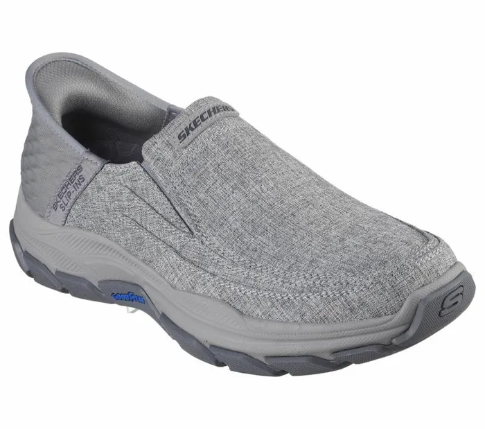 Skechers Skechers Slipins RF Respected 8211 Garville Gray Men Casual Sneakers
