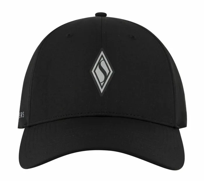 Skechers SKECHWEAVE Diamond Snapback Hat Black WomenMen Hats Skechers SKECHWEAVE Diamond Snapback Hat Black WomenMen Hats