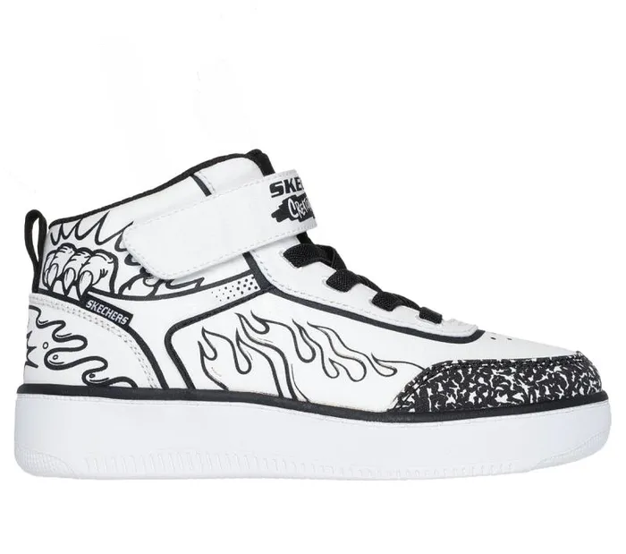 Skechers Sport Court 92 8211 ColorBlitz White Black Kids Athletic Shoes and Sneakers Skechers Sport Court 92 8211 ColorBlitz White Black Kids Athletic Shoes and Sneakers
