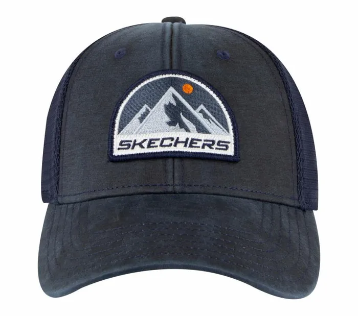Skechers Trail Trucker Hat Navy Gray WomenMen Hats Skechers Trail Trucker Hat Navy Gray WomenMen Hats