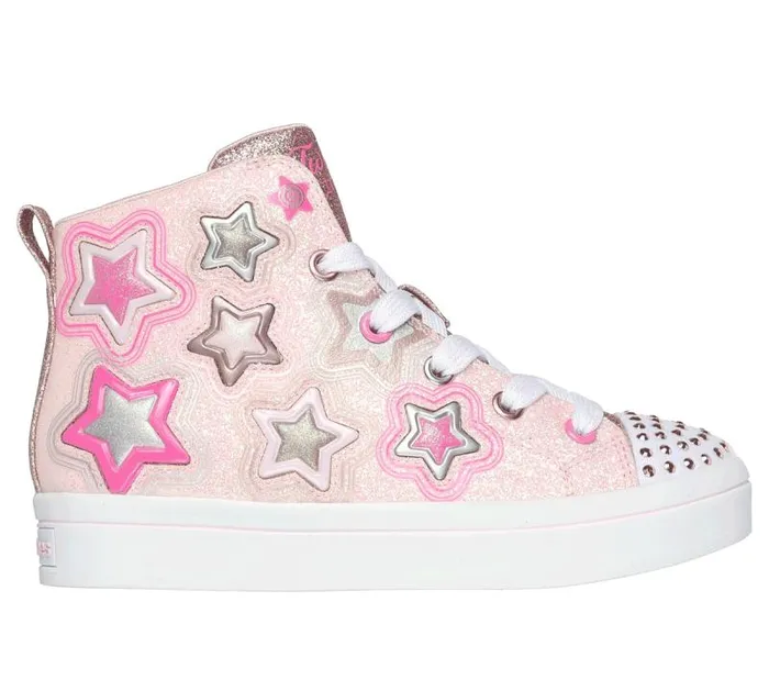 Skechers TwiLites 20 8211 Star Gloss Light Pink Kids Athletic Shoes and Sneakers Skechers TwiLites 20 8211 Star Gloss Light Pink Kids Athletic Shoes and Sneakers