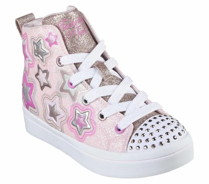 Skechers TwiLites 20 8211 Star Gloss Light Pink Kids Athletic Shoes and Sneakers Skechers TwiLites 20 8211 Star Gloss Light Pink Kids Athletic Shoes and Sneakers