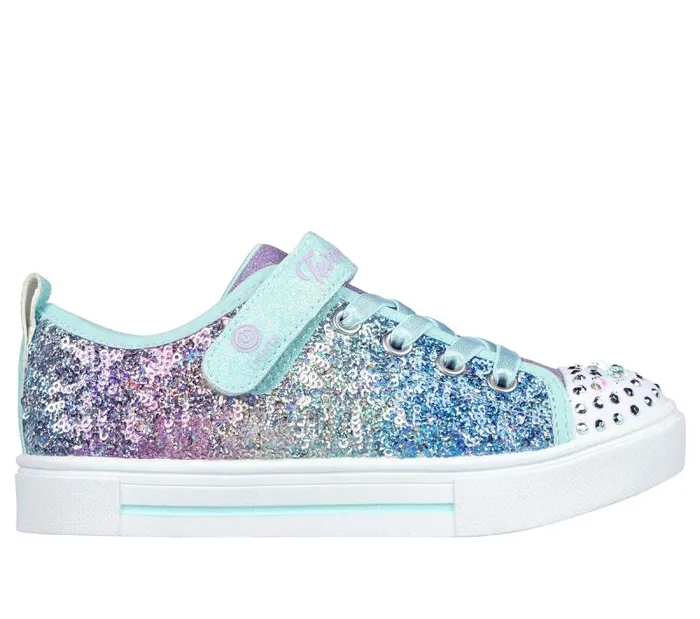 Skechers Twinkle Toes Twinkle Sparks 8211 Sequin Flash Light Blue Multi Kids Athletic Shoes and Sneakers Skechers Twinkle Toes Twinkle Sparks 8211 Sequin Flash Light Blue Multi Kids Athletic Shoes and Sneakers