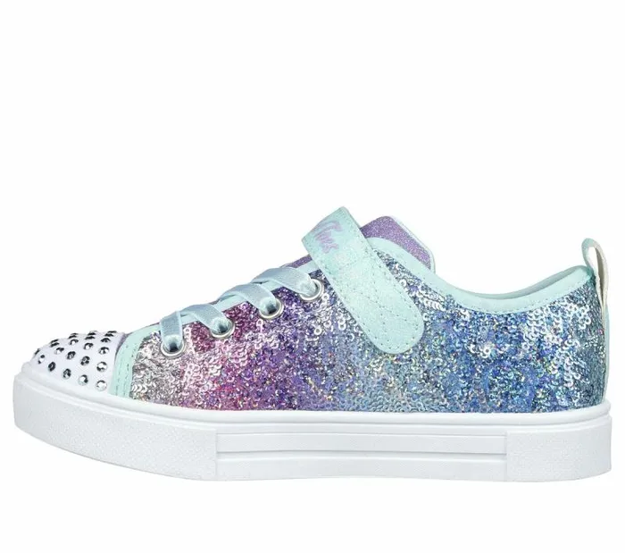 Skechers Twinkle Toes Twinkle Sparks 8211 Sequin Flash Light Blue Multi Kids Athletic Shoes and Sneakers Skechers Twinkle Toes Twinkle Sparks 8211 Sequin Flash Light Blue Multi Kids Athletic Shoes and Sneakers