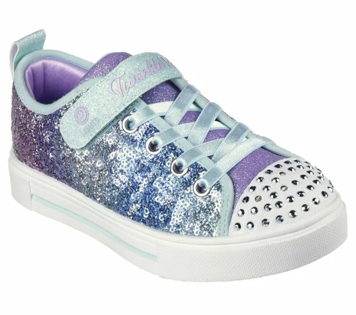 Skechers Twinkle Toes Twinkle Sparks 8211 Sequin Flash Light Blue Multi Kids Athletic Shoes and Sneakers Skechers Twinkle Toes Twinkle Sparks 8211 Sequin Flash Light Blue Multi Kids Athletic Shoes and Sneakers