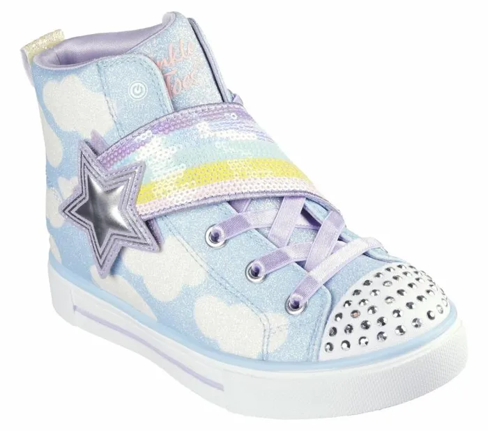 Skechers Twinkle Toes Twinkle Sparks 8211 Shooting Star Blue Multi Kids Athletic Shoes and Sneakers Skechers Twinkle Toes Twinkle Sparks 8211 Shooting Star Blue Multi Kids Athletic Shoes and Sneakers