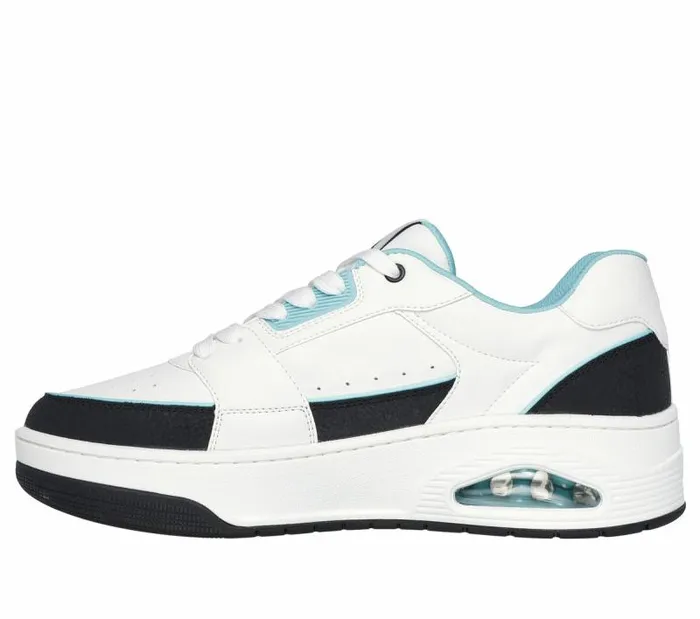 Skechers Uno Court 8211 LowPost White Turquoise Men Athletic Sneakers