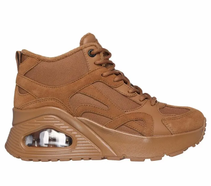 Skechers Uno Hi8211 Rocliff Road Caramel Women Athletic Sneakers