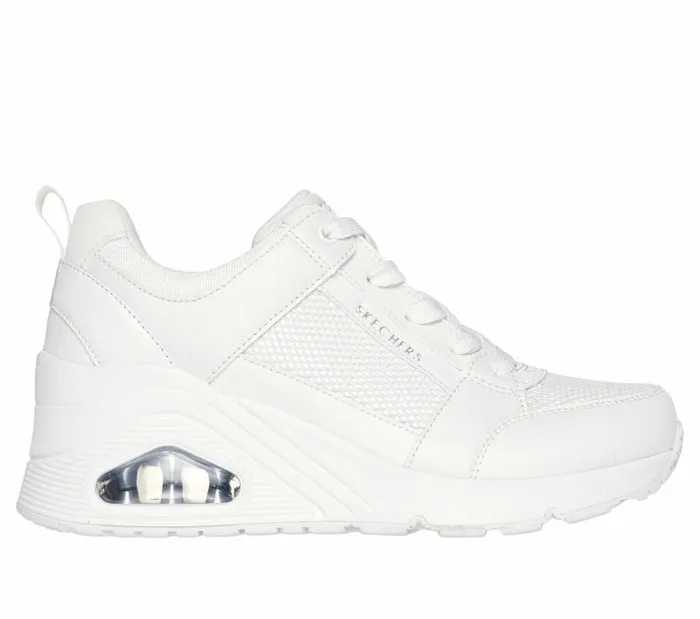 Skechers Uno Wedge 8211 Everything Nice White Women Casual Sneakers