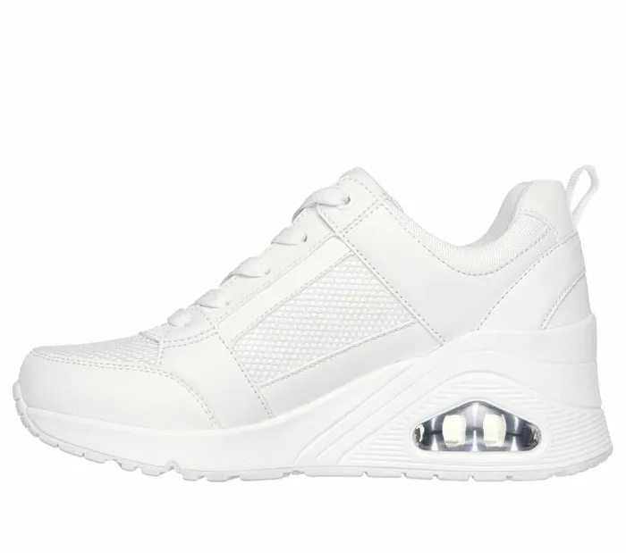 Skechers Uno Wedge 8211 Everything Nice White Women Casual Sneakers
