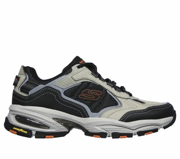 Skechers Vigor 30 Taupe Black Men Athletic Sneakers
