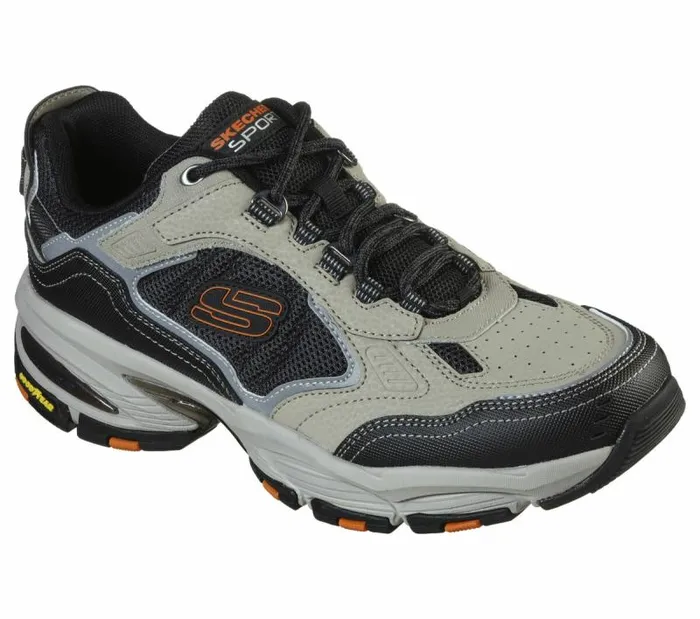 Skechers Vigor 30 Taupe Black Men Athletic Sneakers Skechers Vigor 30 Taupe Black Men Athletic Sneakers