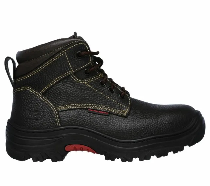 Skechers Work Burgin 8211 Tarlac ST Brown Men Boots