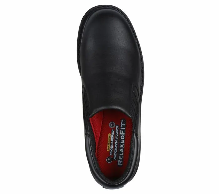 Skechers Work Cottonwood8211 Westsong SR Black Men SlipOns Skechers Work Cottonwood8211 Westsong SR Black Men SlipOns