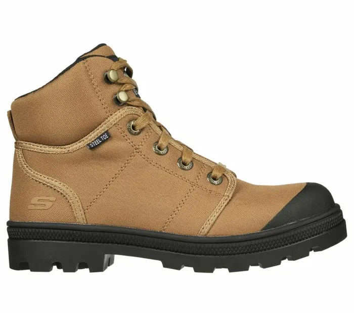 Skechers Work Rotund 8211 Darragh ST Rust Women Canvas Shoes