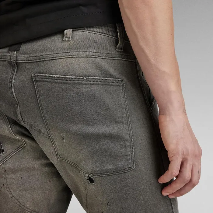 Skinny Men GStar RAW 5620 3D Zip Knee Skinny Jeans Sun Faded Cement Restored