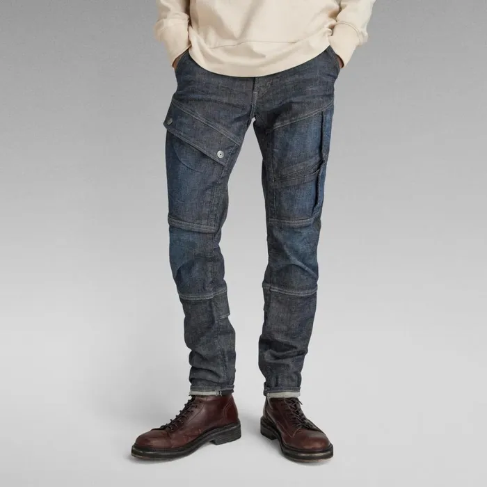 Skinny Men GStar RAW Airblaze 3D Skinny Jeans Worn In Blues