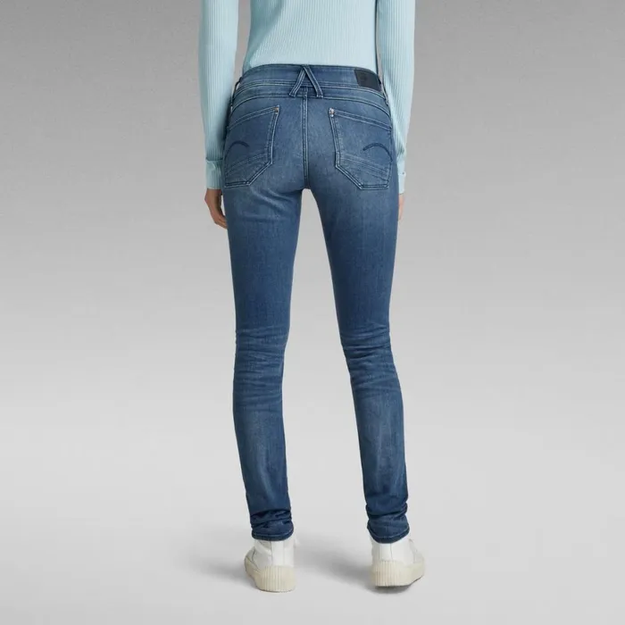 Skinny Women GStar RAW Lynn Mid Waist Skinny Jeans Medium Aged