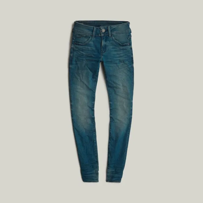 Skinny Women GStar RAW Lynn Mid Waist Skinny Jeans Medium Aged