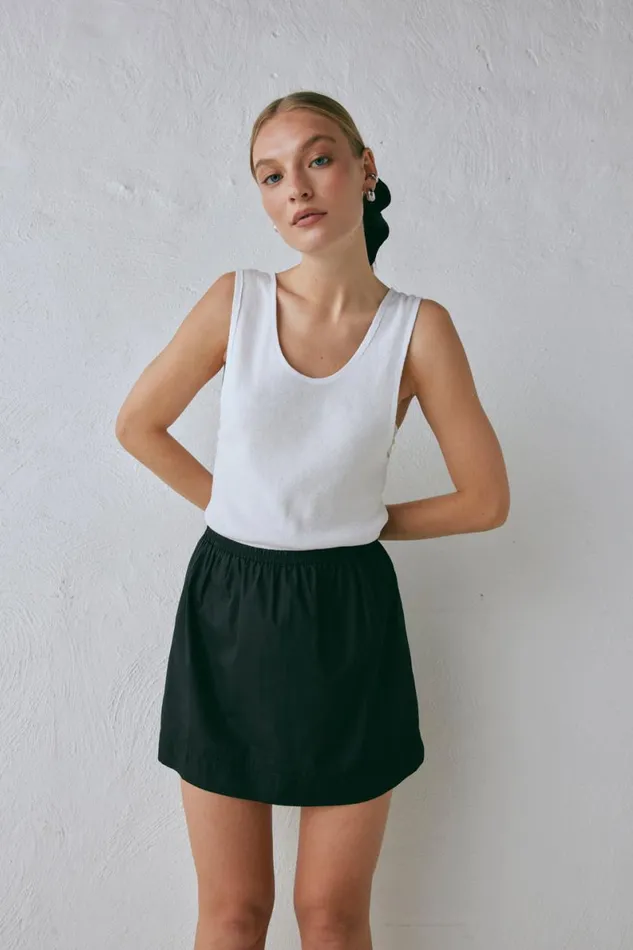 Skirts Women VRG GRL Elka Mini Skirt Black Skirts Women VRG GRL Elka Mini Skirt Black