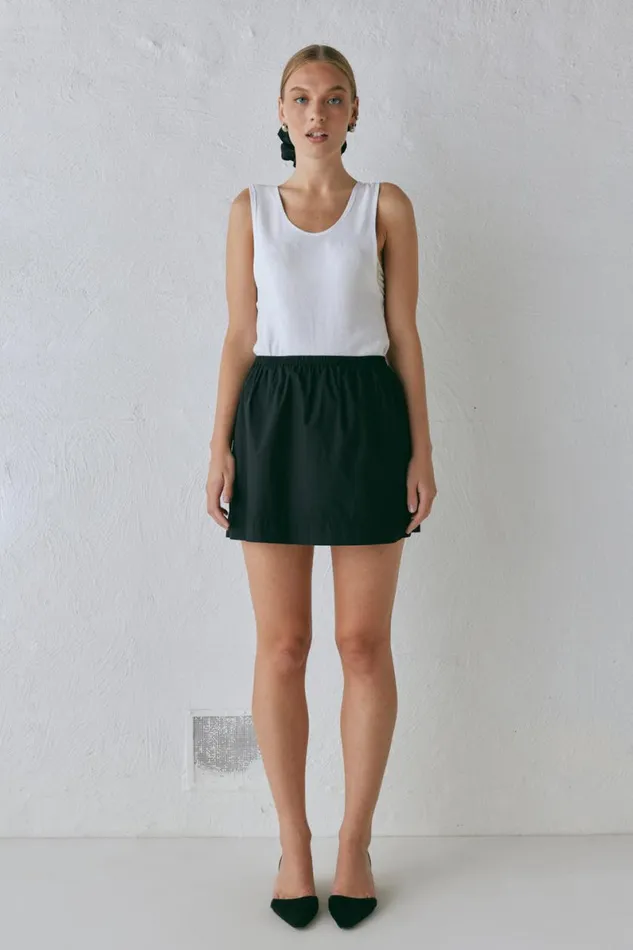 Skirts Women VRG GRL Elka Mini Skirt Black Skirts Women VRG GRL Elka Mini Skirt Black