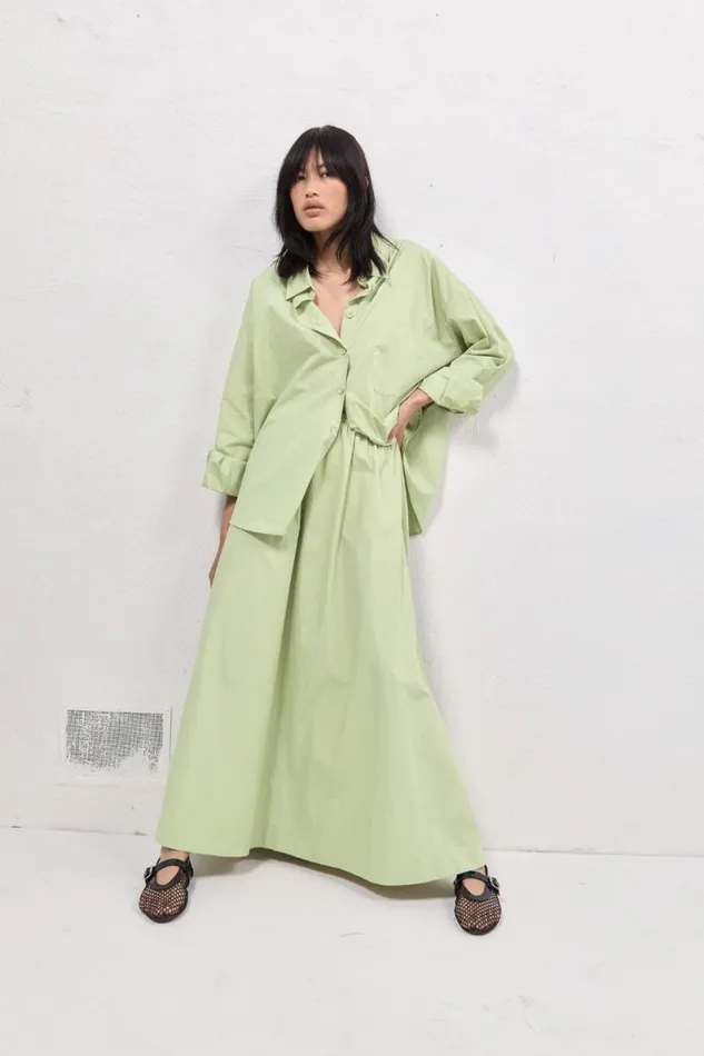Skirts Women VRG GRL Livia Maxi Skirt Mint