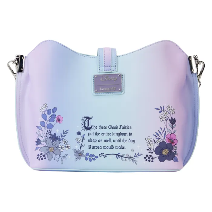 Sleeping Beauty 65th Anniversary Floral Ombre Crossbody Bag Unisex Loungefly Crossbody Bags Sleeping Beauty 65th Anniversary Floral Ombre Crossbody Bag Unisex Loungefly Crossbody Bags