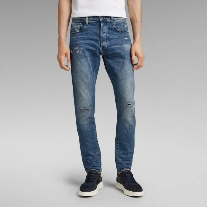 Slim Men GStar RAW 3301 Slim Jeans Faded Cascade Restored