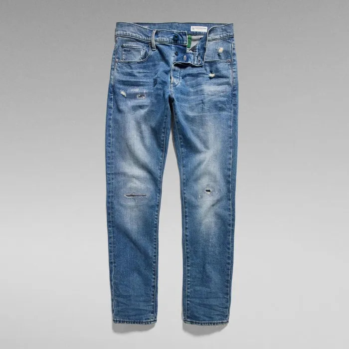 Slim Men GStar RAW 3301 Slim Jeans Faded Cascade Restored