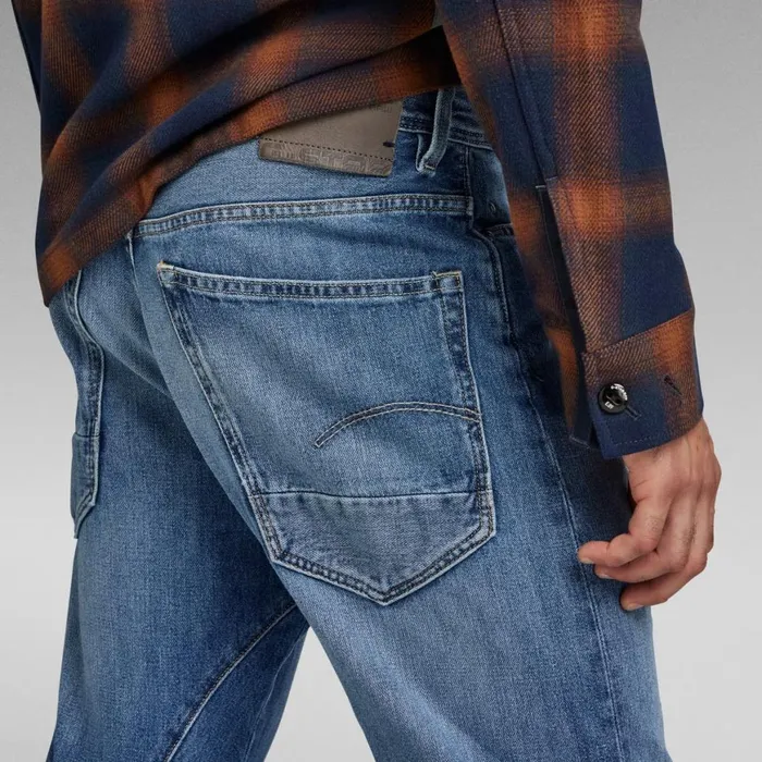 Slim Men GStar RAW Arc 3D Jeans Antique Faded Blue Opal
